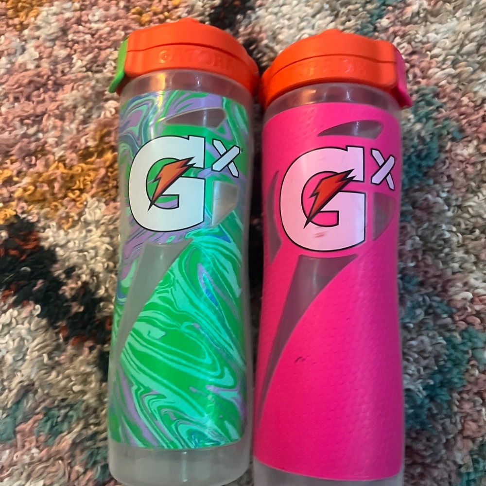 Gatorade GX Water Bottles - Orange Caps